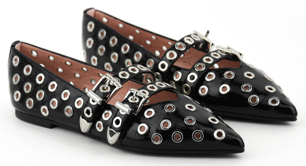 Paul Warmer PRETTY BALLERINA ELLA EYELET BLACK