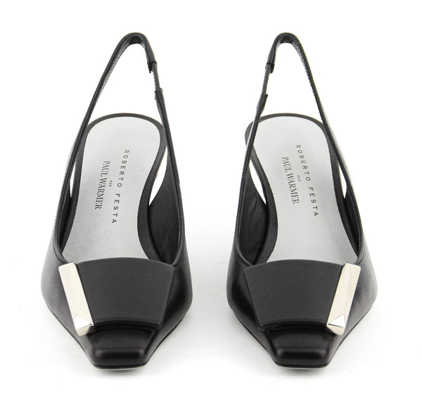 Paul Warmer ROBERTO FESTA ARIENNE SLING PUMP BLACK