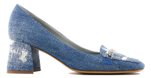 paul warmer ROBERTO FESTA DUVAL PUMP JEANS BLUE
