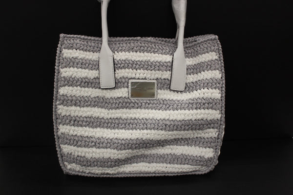 Paul Warmer ROBERTO FESTA RAFFIA BAG WHITE GREY