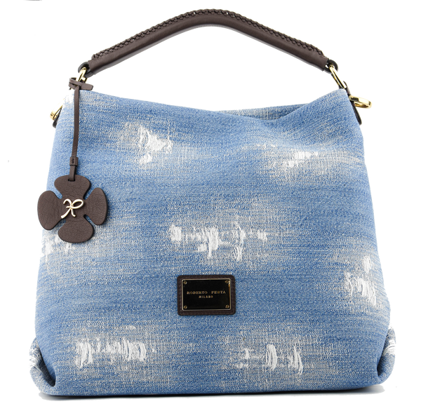 paul warmer ROBERTO FESTA VINTAGE JEANS BAG BLUE