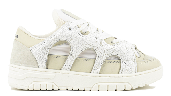 paul warmer SANTHA 1 SNEAKER CRACK WHITE