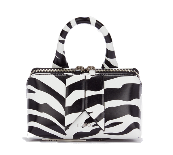 paul warmer THE ATTICO FRIDAY MINI BAG WHITE BLACK