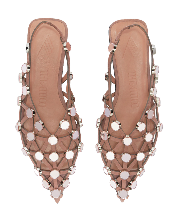 Paul Warmer THE ATTICO GRID BALLERINA MUD