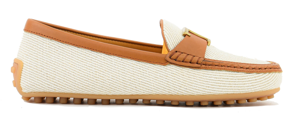 paul warmer TOD'S MOCCASSINE WHITE TAN