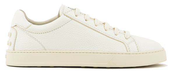 paul warmer TOD'S SNEAKER WHITE FULLGRAIN LEATHER