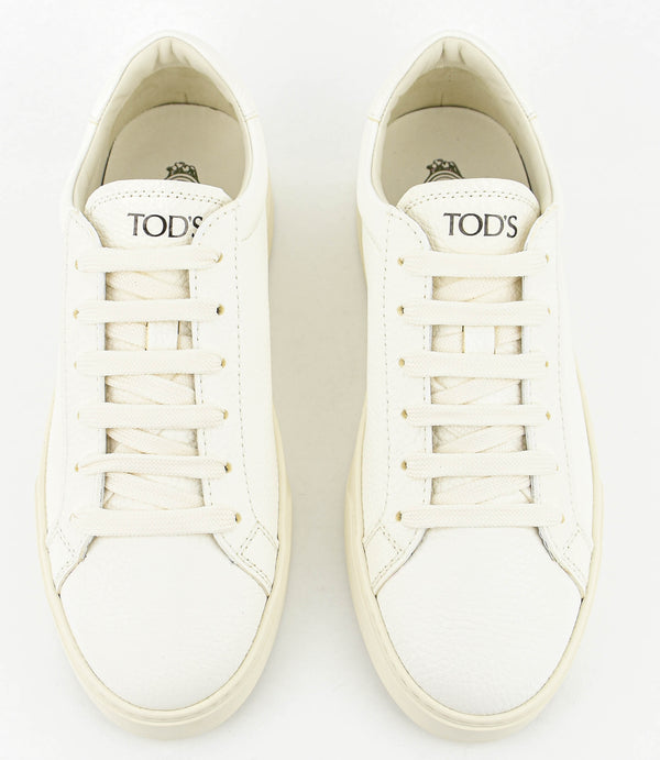 Paul Warmer TOD'S SNEAKER WHITE FULLGRAIN LEATHER