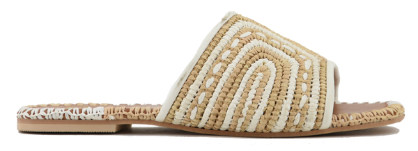 paul warmer TORAL BETTY RAFFIA SANDAL BEIGE WHIET