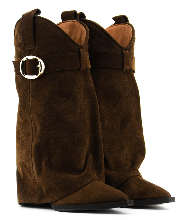 Paul Warmer TORAL FOLK BOOT BROWN SUEDE