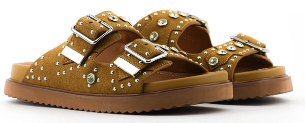 Paul Warmer TORAL MARTA BUCKLE SLIDE CAMEL