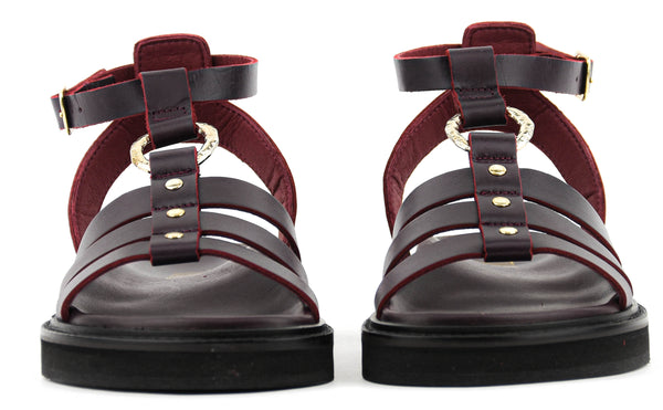 Paul Warmer TORAL NAXOS SANDAL BURGUNDY