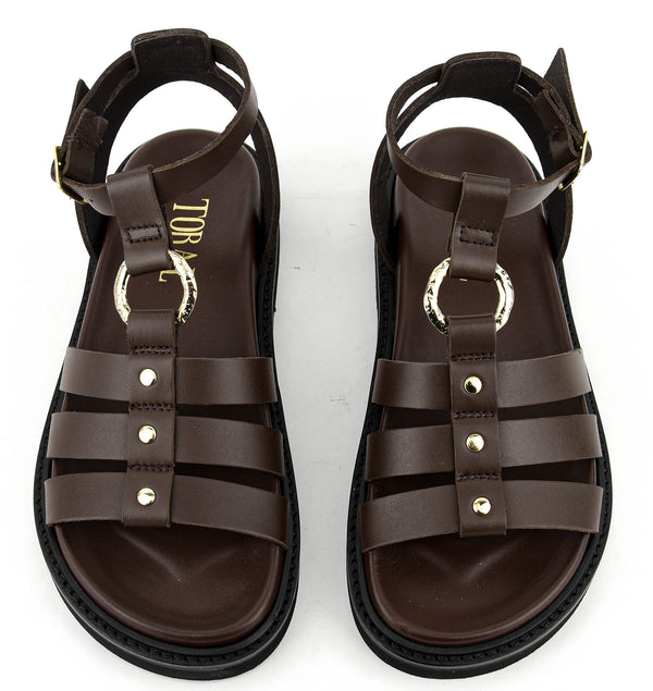 Paul Warmer TORAL NAXOS SANDAL COFFEE