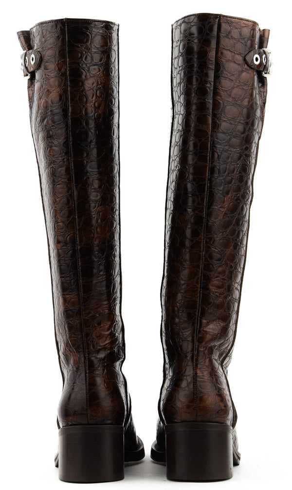 Paul Warmer TORAL RONNIE LONG BIKER CROCO BROWN