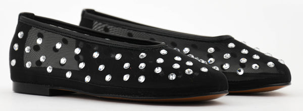 Paul Warmer TORAL SYBILLA MESH BALLERINA BLACK