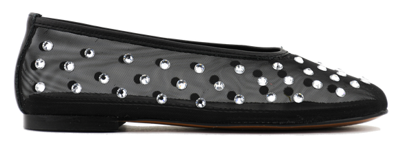 paul warmer TORAL SYBILLA MESH BALLERINA BLACK
