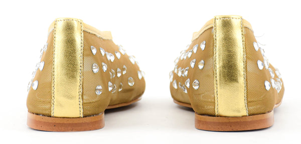 Paul Warmer TORAL SYBILLA MESH BALLERINA GOLD