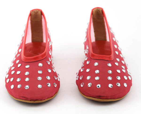 Paul Warmer TORAL SYBILLA MESH BALLERINA RED
