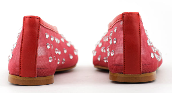 Paul Warmer TORAL SYBILLA MESH BALLERINA RED