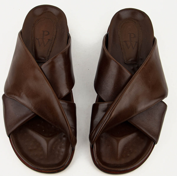 Paul Warmer PAUL WARMER TWISTED NAPPA SANDAL COGNAC