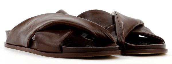 Paul Warmer PAUL WARMER TWISTED NAPPA SANDAL COGNAC