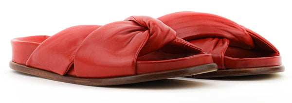 Paul Warmer PAUL WARMER TWISTED NAPPA SANDAL LIPSTICK