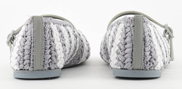 Paul Warmer ROBERTO FESTA LEROY BALLERINA RAFFIA WHITE GREY