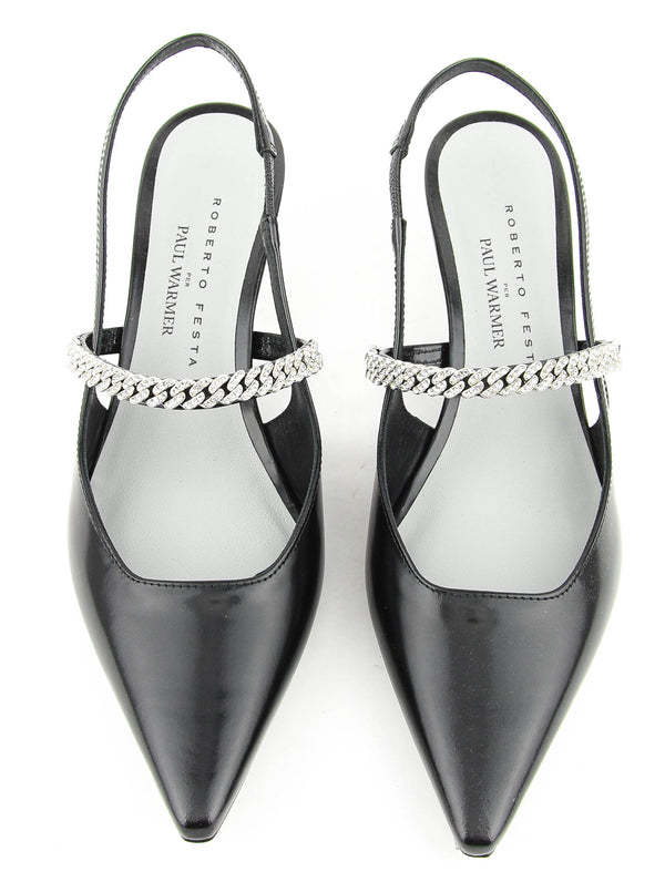 Paul Warmer ROBERTO FESTA MALLORY PUMP SLINGBACK BLACK