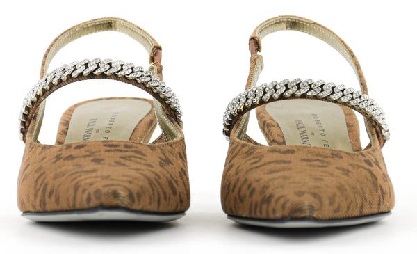 Paul Warmer ROBERTO FESTA MALLORY PUMP SLINGBACK LEOPARD