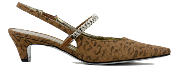Paul Warmer ROBERTO FESTA MALLORY PUMP SLINGBACK LEOPARD