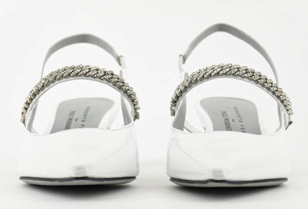 Paul Warmer ROBERTO FESTA MALLORY PUMP SLINGBACK WHITE