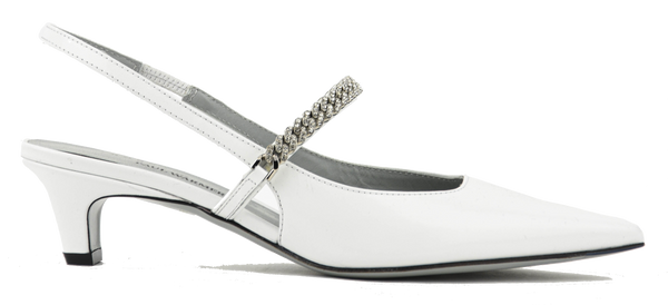 paul warmer ROBERTO FESTA MALLORY PUMP SLINGBACK WHITE