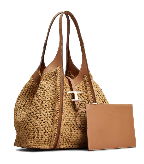 Paul Warmer TODS T TIMELESS SHOPPER RAFFIA NATUREL MEDIUM