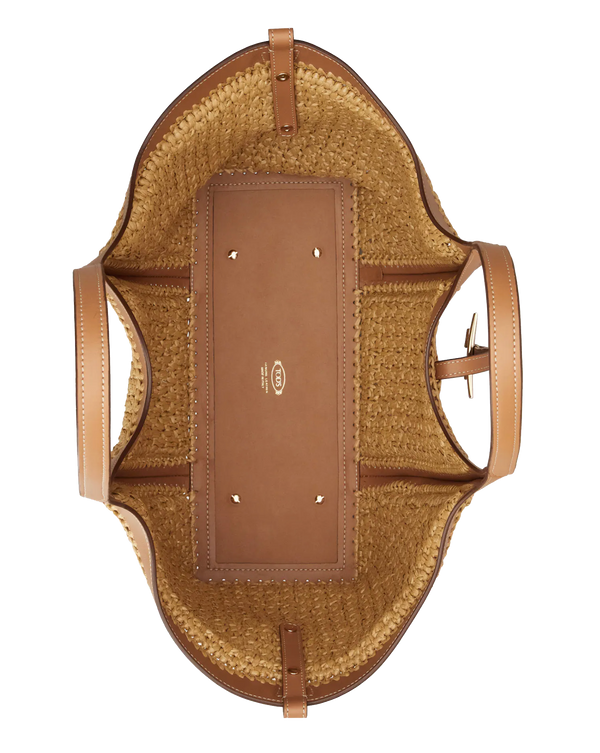 Paul Warmer TODS T TIMELESS SHOPPER RAFFIA NATUREL MEDIUM