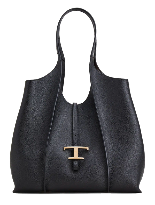 paul warmer TODS T TIMELESS SHOPPING BAG BLACK MEDIUM