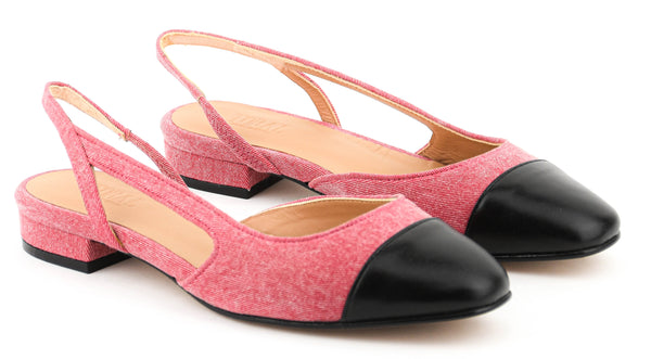 Paul Warmer TORAL MANHATTAN BALLERINA WASHED DENIM ROJO