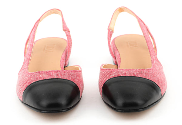 Paul Warmer TORAL MANHATTAN BALLERINA WASHED DENIM ROJO