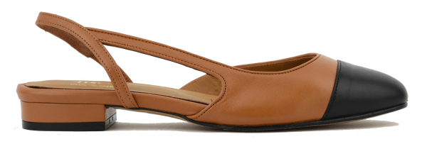 paul warmer TORAL X PW MANHATTAN BALLERINA BLACK CAMEL