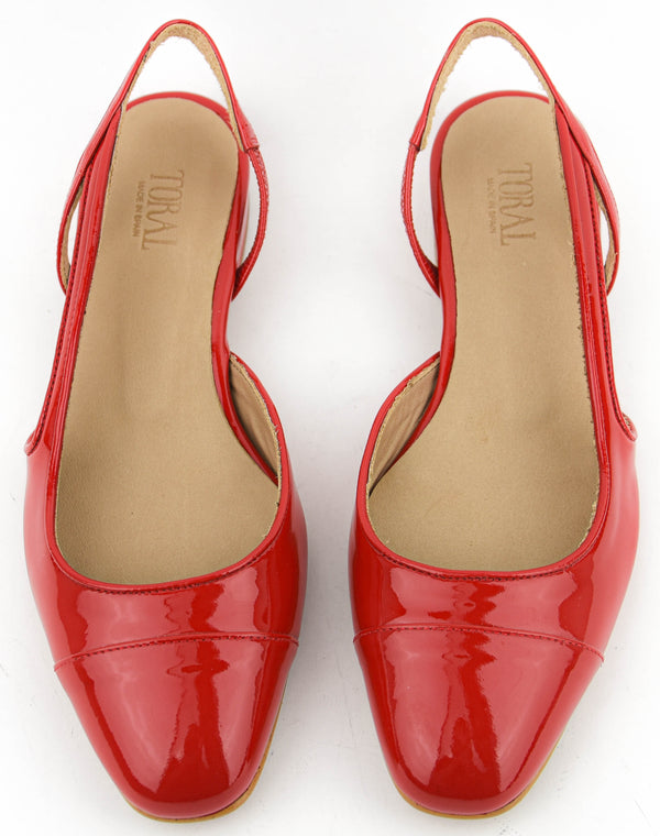 Paul Warmer TORAL X PW MANHATTAN SLINGBACK PATENT RED