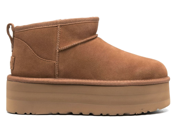 paul warmer UGG CLASSIC ULTRA MINI PLATFORM CHESTNUT