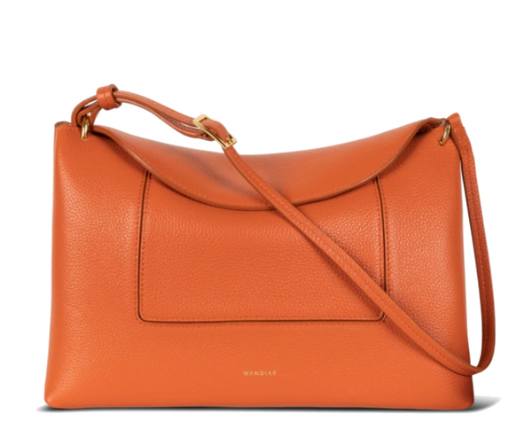 paul warmer WANDLER PENELOPE SLOUCHY BAG ORANGE CRUST