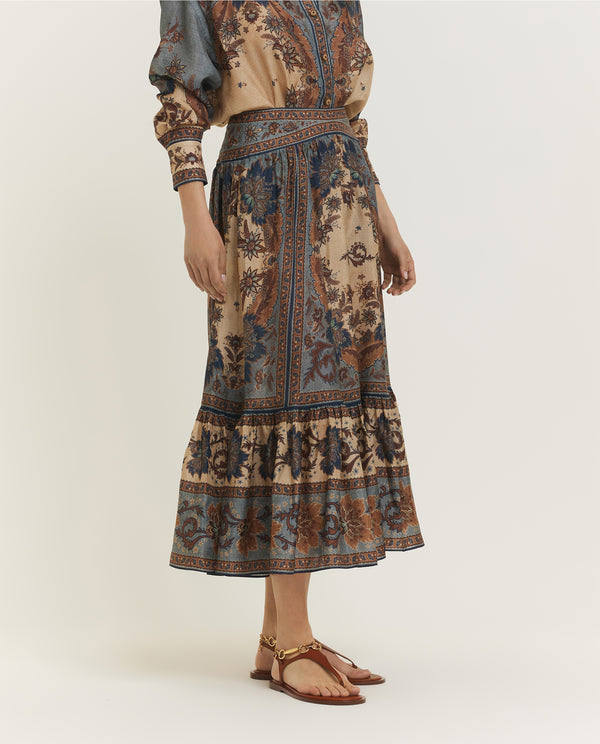 Pauw Ascension Tiered Rok - Blauw