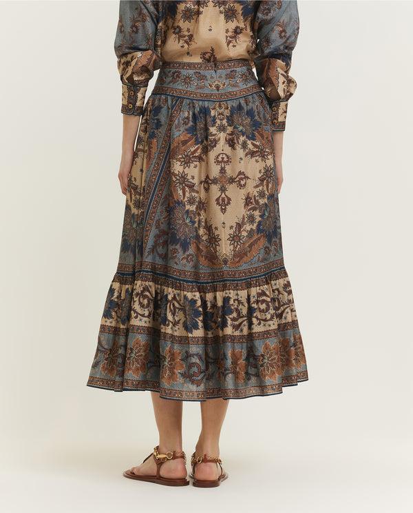 Pauw Ascension Tiered Rok - Blauw