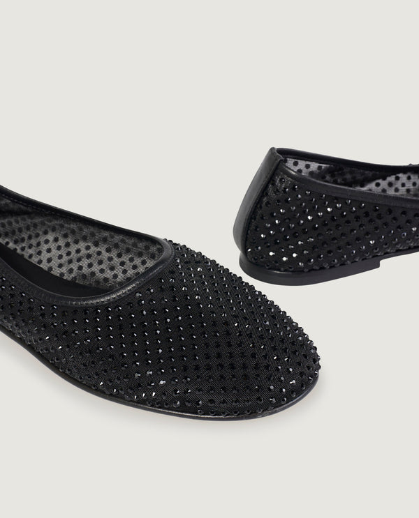 pauw Balla Mesh Ballerina - Zwart