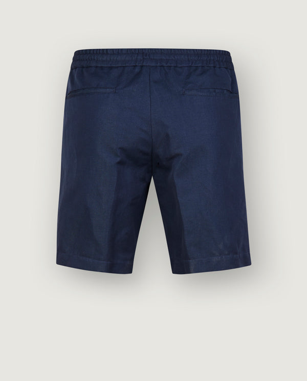 Pauw Bandplooi Korte Broek - Donkerblauw