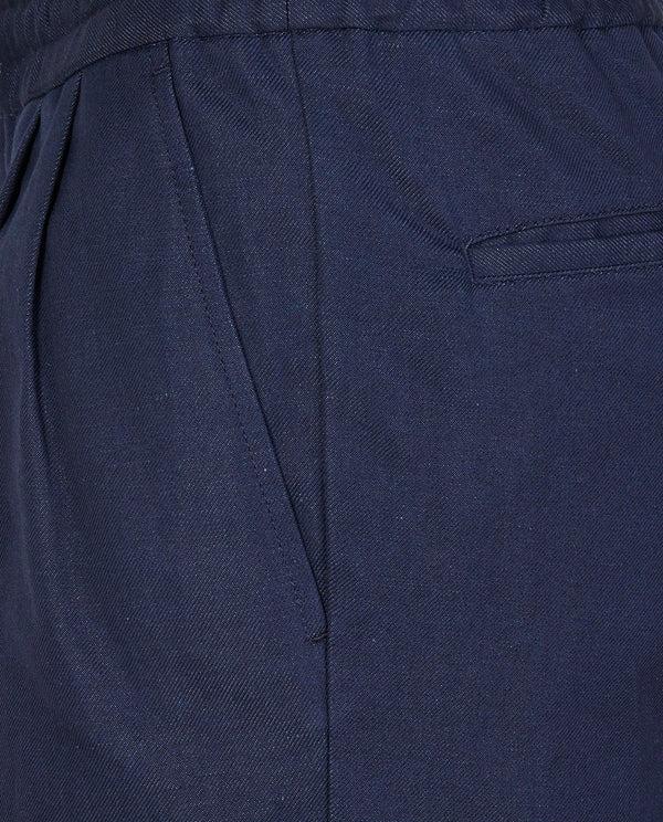 Pauw Bandplooi Korte Broek - Donkerblauw