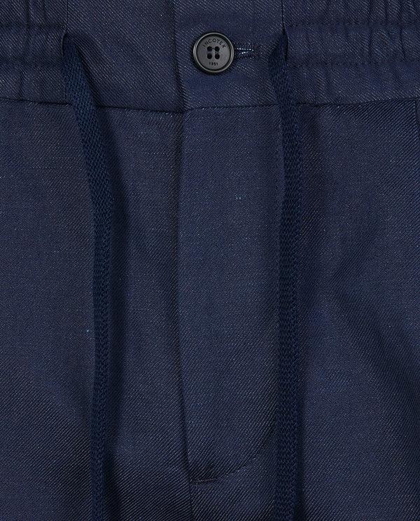 pauw Bandplooi Korte Broek - Donkerblauw