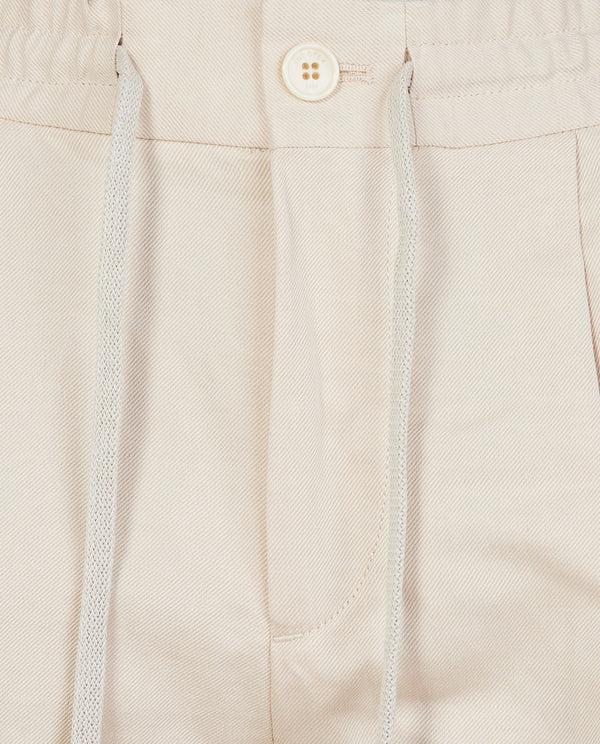 pauw Bandplooi Korte Broek - Ecru