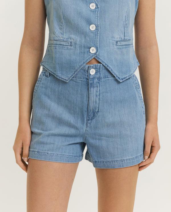 pauw Elle Playa Korte Broek - Lichtblauw