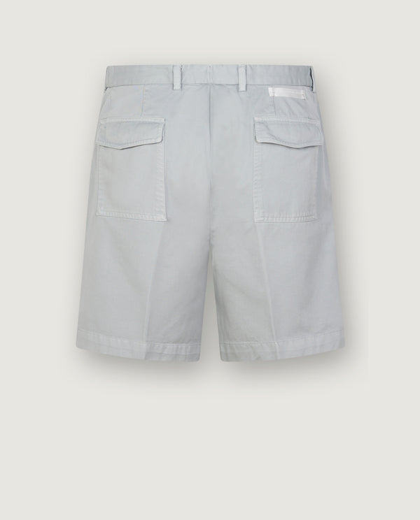 Pauw Geplooide Katoenen Shorts - Lichtblauw