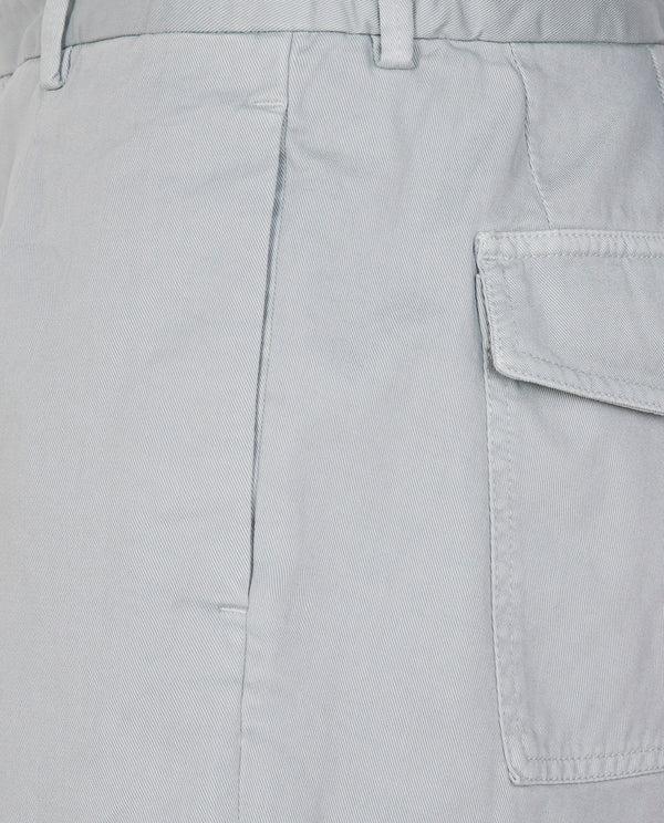 Pauw Geplooide Katoenen Shorts - Lichtblauw